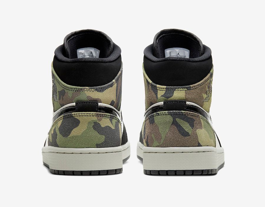【2020年春発売】NIKE AIR JORDAN 1 MID "CAMO" 抽選/定価/販売店舗まとめ 4枚目