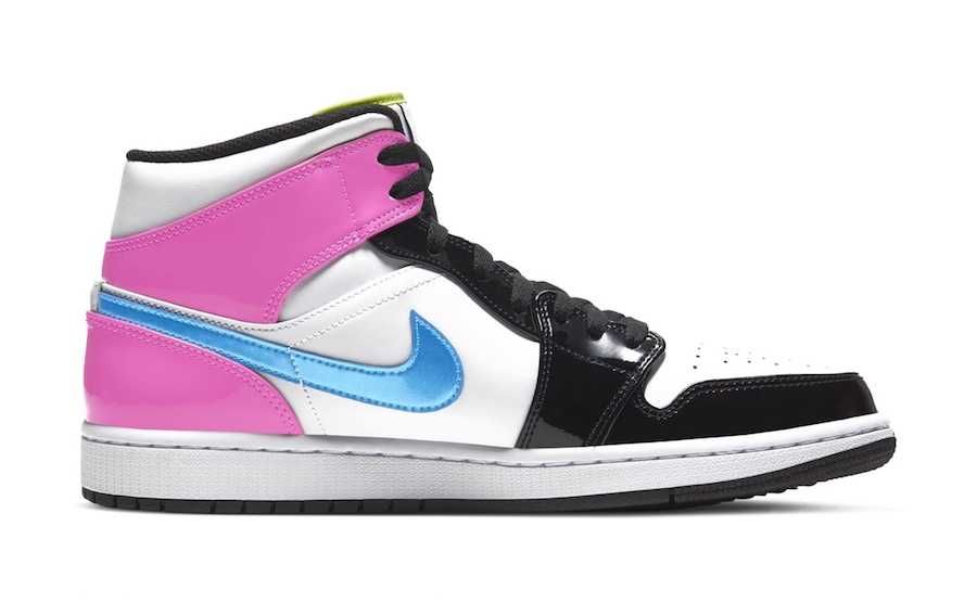 【近日発売】NIKE AIR JORDAN 1 MID PASTEL PATENT LEATHER 抽選/定価/販売店舗まとめ 3枚目