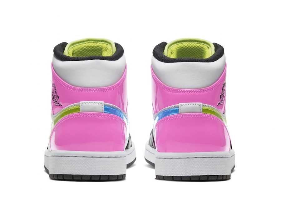 【近日発売】NIKE AIR JORDAN 1 MID PASTEL PATENT LEATHER 抽選/定価/販売店舗まとめ 4枚目