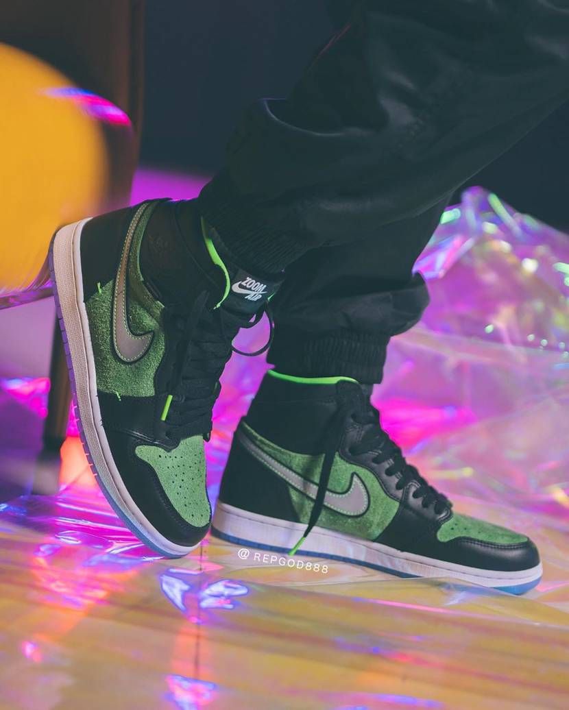 【8/14発売】NIKE AIR JORDAN 1 HIGH ZOOM "RAGE GREEN" 抽選/定価/販売店舗まとめ 17枚目