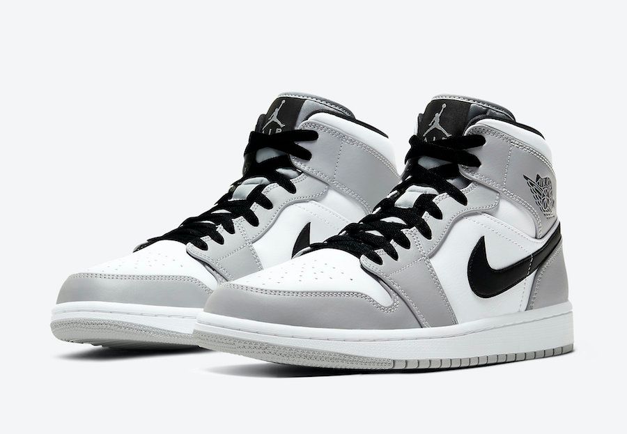 【近日発売】NIKE AIR JORDAN 1 MID LIGHT SMOKE GREY/BLACK-WHITE 抽選/定価/販売店舗まとめ