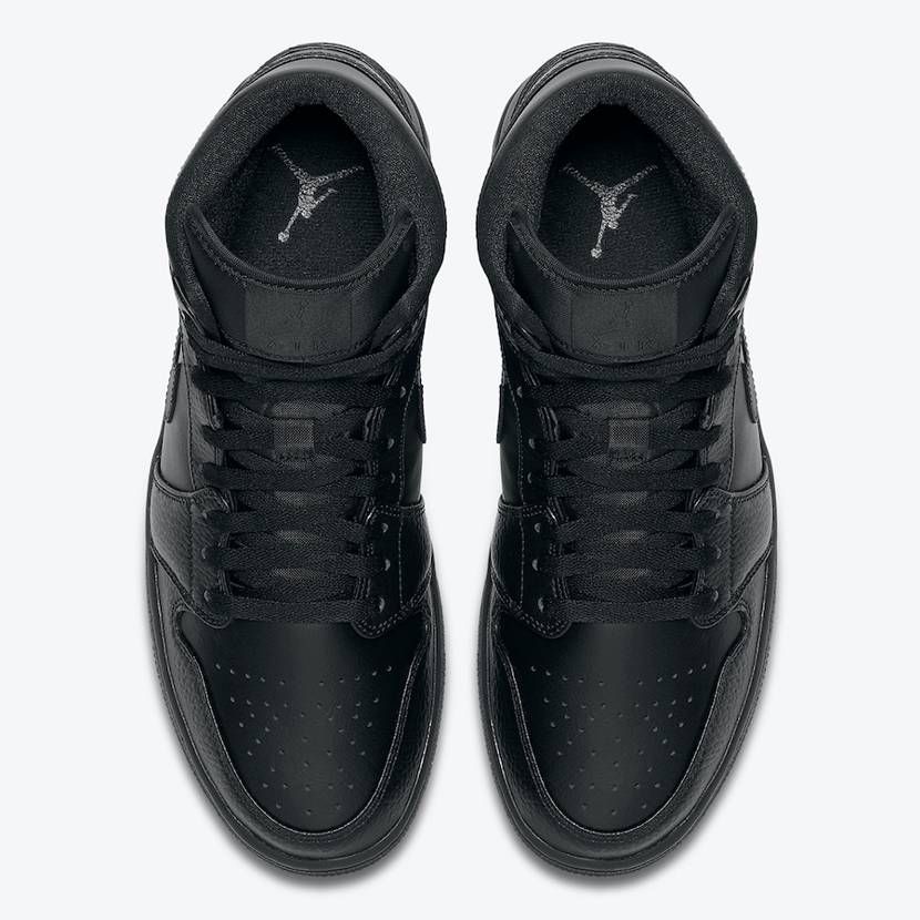 【近日発売】NIKE AIR JORDAN 1 MID "TRIPLE BLACK" 抽選/定価/販売店舗まとめ 3枚目