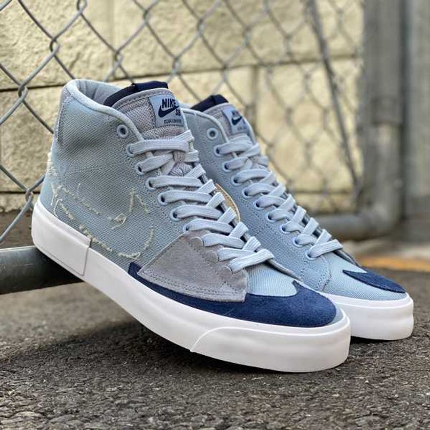 【スニダンで購入可】4/3発売 NIKE SB BLAZER MID EDGE "BLUE GRAY" 抽選/定価/販売店舗あり