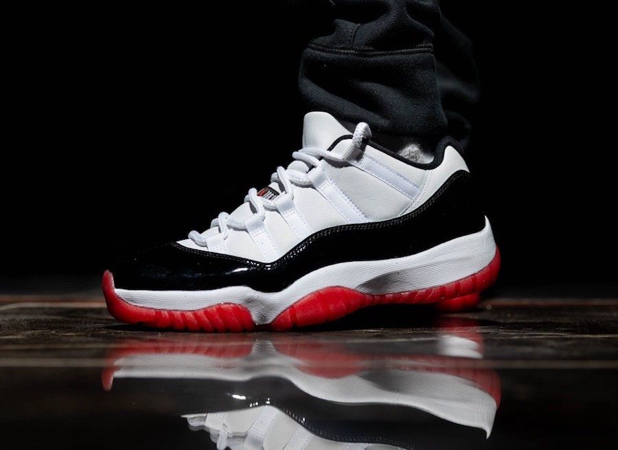 【5/23発売】NIKE AIR JORDAN11 LOW WHITE/UNIVERSITY RED/BLACK 抽選/定価/販売店舗まとめ