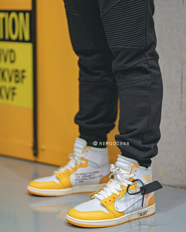 【2020年発売噂】OFF-WHITE×NIKE AIR JORDAN 1 HIGH "YELLOW" 抽選/定価/販売店舗まとめ 2枚目