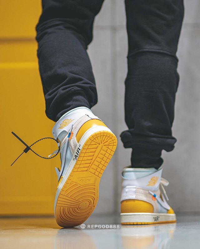 【2020年発売噂】OFF-WHITE×NIKE AIR JORDAN 1 HIGH "YELLOW" 抽選/定価/販売店舗まとめ 4枚目