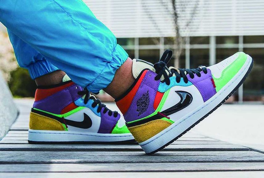 Nike Air Jordan 1 Mid マルチカラー Nike Women's Air Jordan 1 Mid