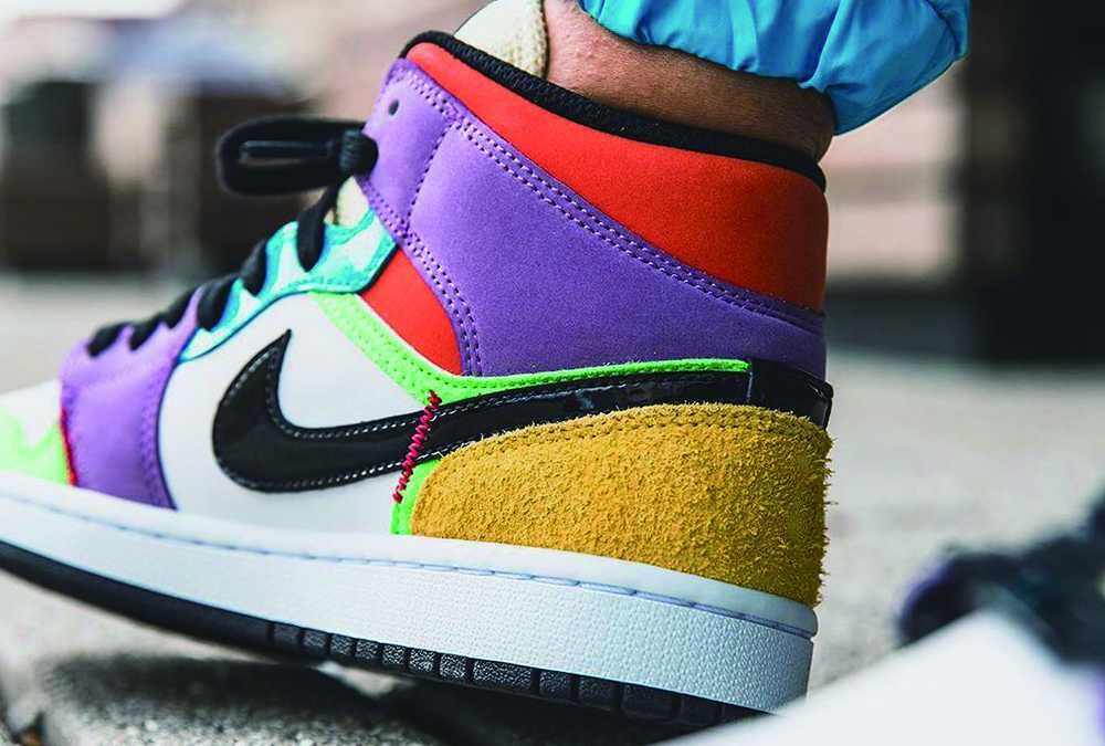 【4/9発売】NIKE AIR JORDAN 1 MID "MULTICOLOR" 抽選/定価/販売店舗あり 3枚目