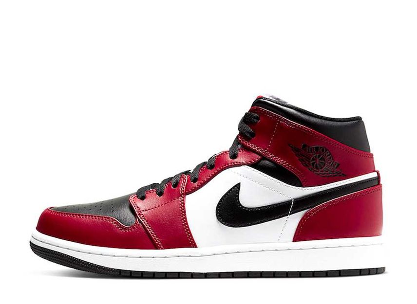 NIKE AIR JORDAN 1 MID CHICAGO BLACK TOE