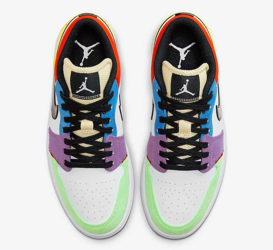  【近日発売】NIKE WMNS AIR JORDAN 1 LOW "MULTI COLOR" 抽選/定価/販売店舗まとめ 4枚目