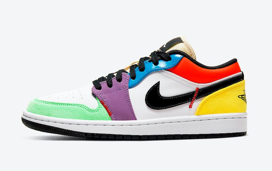  【近日発売】NIKE WMNS AIR JORDAN 1 LOW "MULTI COLOR" 抽選/定価/販売店舗まとめ 2枚目