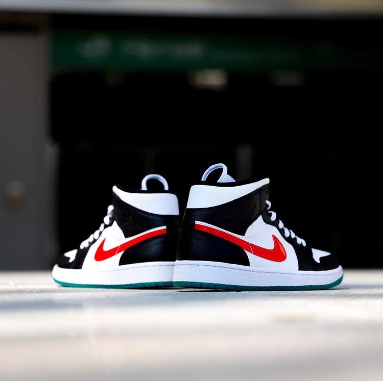 【販売リンクあり】4/16発売 NIKE WMNS AIR JORDAN 1 MID "WHITE/RED/YELLOW" 抽選/定価/販売店舗あり 3枚目