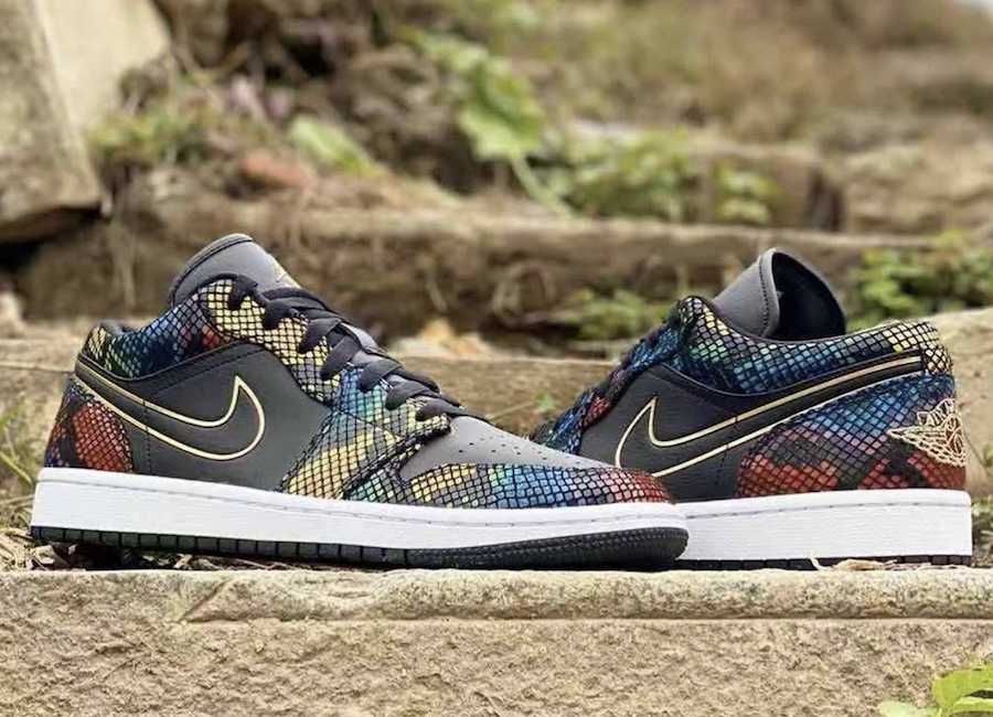 【5/1海外発売】AIR JORDAN 1 LOW "MULTI SNAKESKIN" 抽選/定価/販売店舗まとめ 2枚目