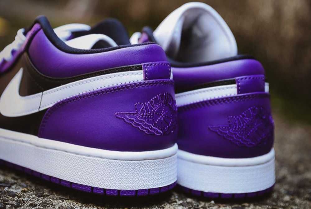 【販売リンクあり】5/1発売 NIKE AIR JORDAN 1 LOW "COURT PURPLE/WHITE BLACK" 抽選/定価/販売店舗まとめ 2枚目