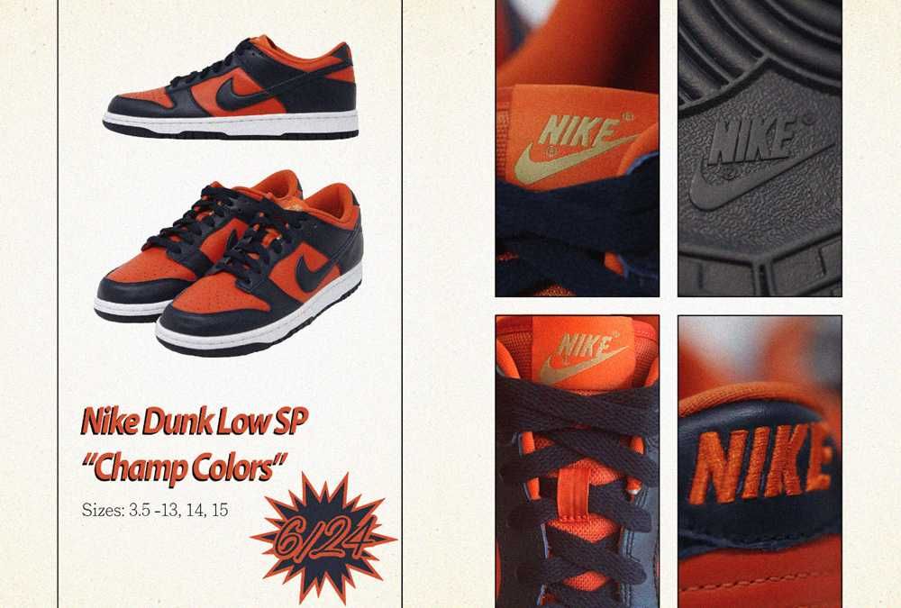 【販売リンクあり】6/24発売 NIKE DUNK LOW SP CHAMP COLORS 抽選/定価/販売店舗あり 11枚目