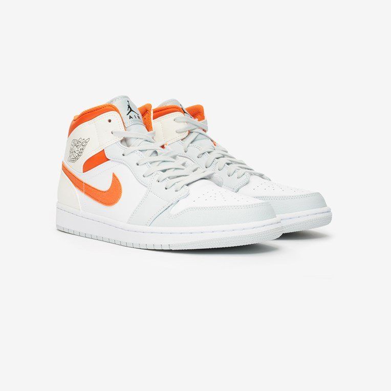 【販売リンクあり】5/5発売 NIKE AIR JORDAN 1 MID "WHITE/STARFISH-PURE PLATINUM-SAIL" 抽選/定価/販売店舗まとめ 3枚目