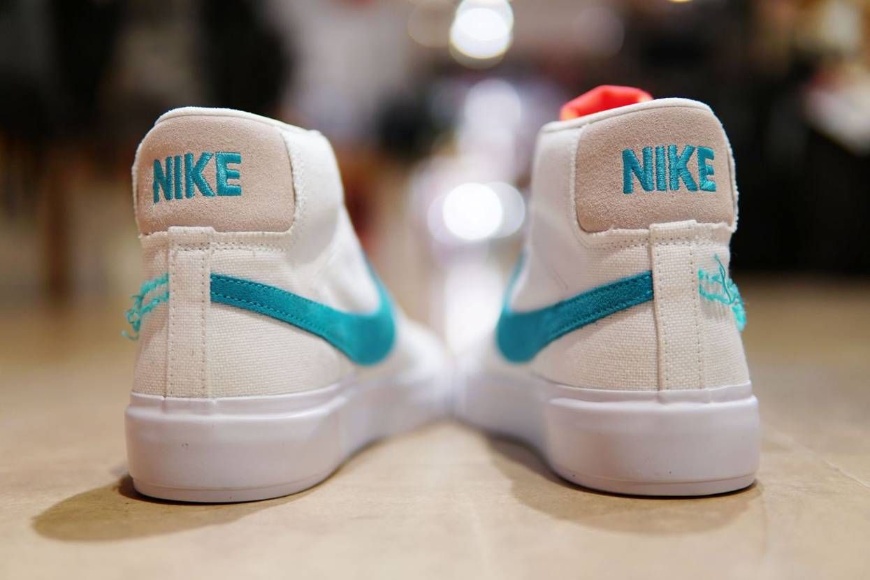 【スニダンで購入可】NIKE SB BLAZER MID EDGE "SUMMIT WHITE/ORACLE AQUA" 抽選/定価/販売店舗あり 8枚目