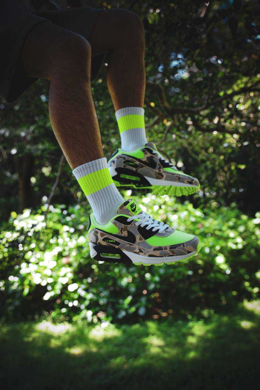 【スニダンで取扱中】NIKE AIR MAX 90 "GREEN CAMO" 抽選/定価/販売店舗まとめ 2枚目