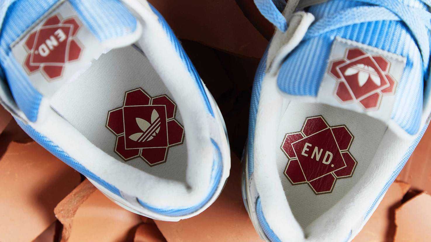 【販売リンクあり】5/22海外発売 END × ADIDAS ZX 9000 "BLUE/LIGHT BROWN" 抽選/定価/販売店舗まとめ 3枚目