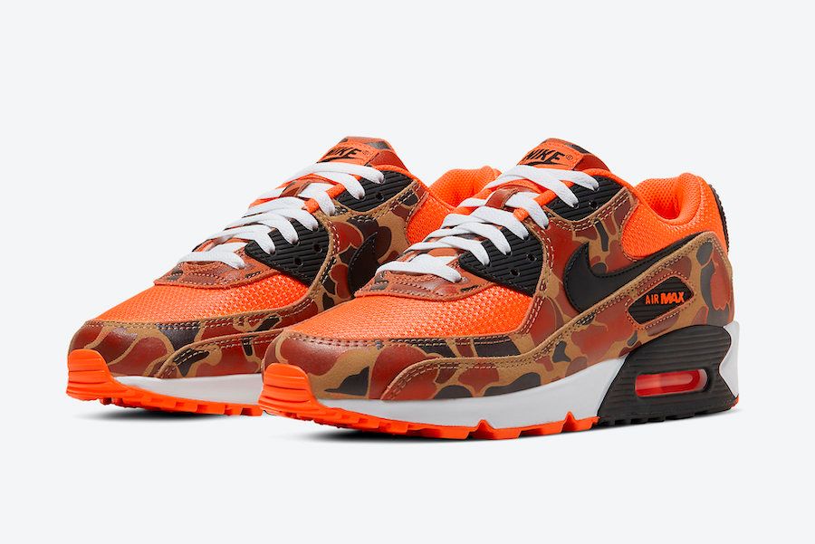 【スニダンで取扱中】NIKE AIR MAX 90 ORANGE CAMO 抽選/定価/販売店舗まとめ 5枚目
