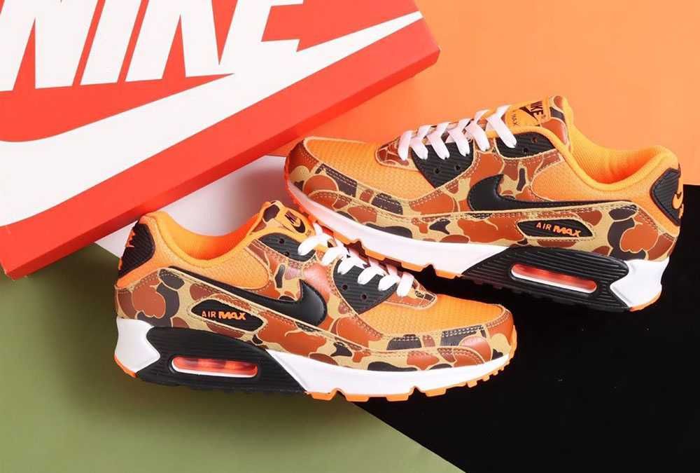 【スニダンで取扱中】NIKE AIR MAX 90 ORANGE CAMO 抽選/定価/販売店舗まとめ 4枚目