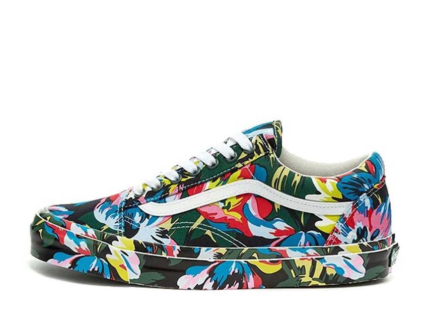 ケンゾー × バンズ オールドスクール フローラルグリーン&トゥルーホワイト