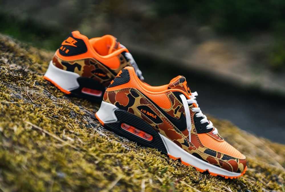 【スニダンで取扱中】NIKE AIR MAX 90 ORANGE CAMO 抽選/定価/販売店舗まとめ 2枚目