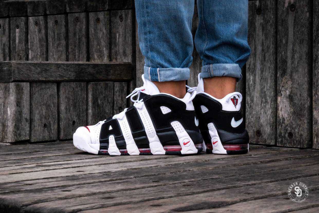 【スニダンで取扱中】6/23復刻 NIKE AIR MORE UPTEMPO WHITE/BLACK/UNIVERSITY RED 抽選/定価/販売店舗まとめ 2枚目