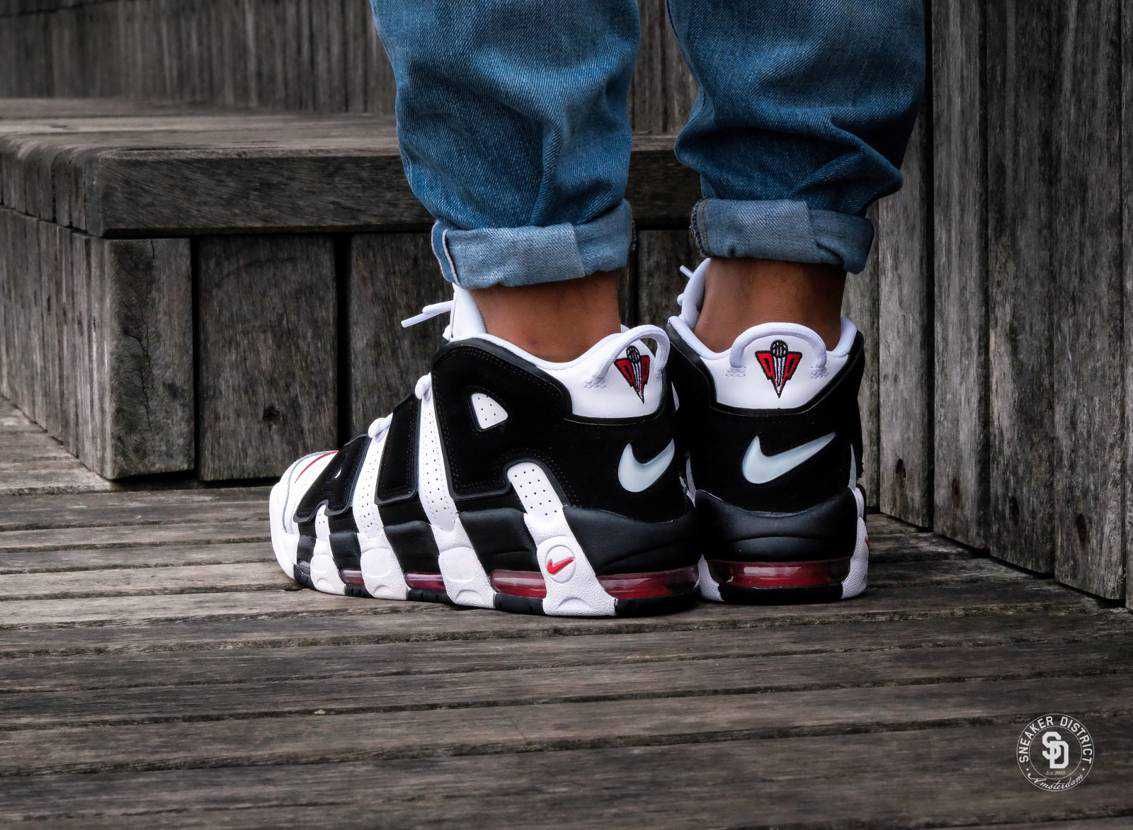 【スニダンで取扱中】6/23復刻 NIKE AIR MORE UPTEMPO WHITE/BLACK/UNIVERSITY RED 抽選/定価/販売店舗まとめ 4枚目