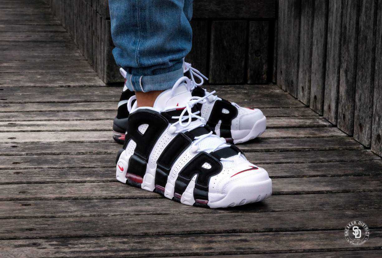 【スニダンで取扱中】6/23復刻 NIKE AIR MORE UPTEMPO WHITE/BLACK/UNIVERSITY RED 抽選/定価/販売店舗まとめ 3枚目