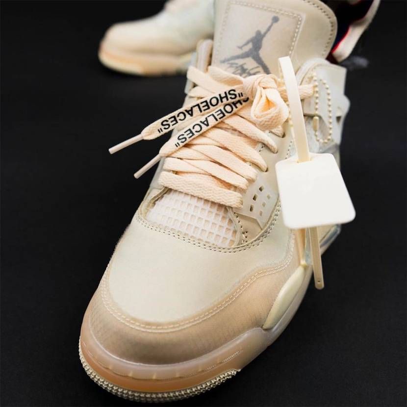 【スニダンで購入可】7/25発売 OFF-WHITE × NIKE WMNS AIR JORDAN 4 SP WMNS "SAIL" 抽選/定価/販売店舗まとめ 18枚目