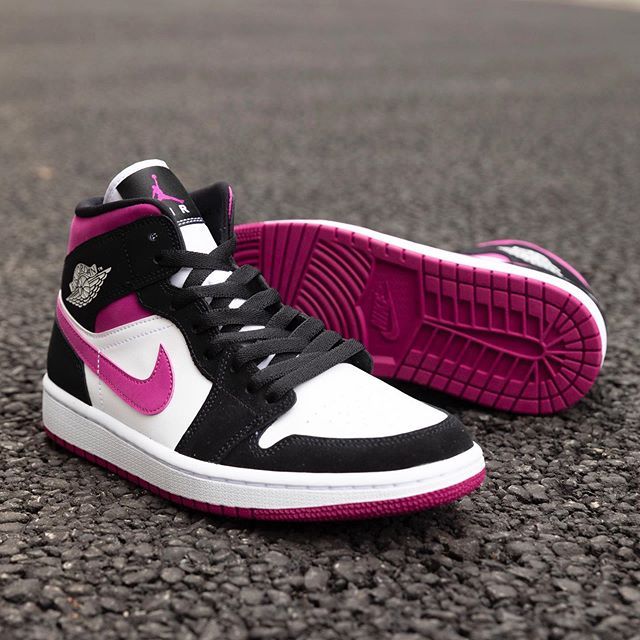 【販売リンクあり】7/1発売 NIKE WMNS AIR JORDAN 1 MID MAGENTA 抽選/定価/販売店舗あり 2枚目