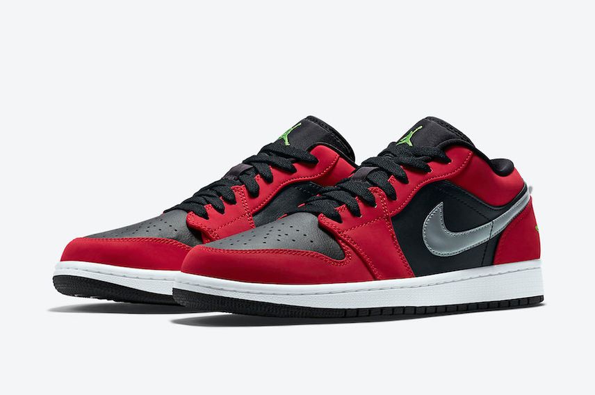 【近日発売】NIKE AIR JORDAN 1 LOW "GYM RED/GREEN/SILVER" 抽選/定価/販売店舗あり