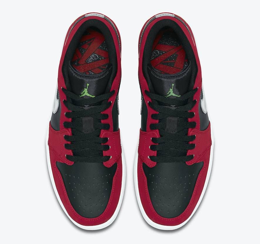 【近日発売】NIKE AIR JORDAN 1 LOW "GYM RED/GREEN/SILVER" 抽選/定価/販売店舗あり 3枚目