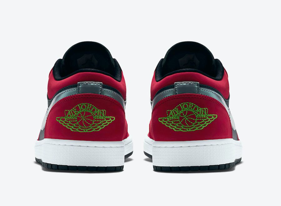 【近日発売】NIKE AIR JORDAN 1 LOW "GYM RED/GREEN/SILVER" 抽選/定価/販売店舗あり 4枚目