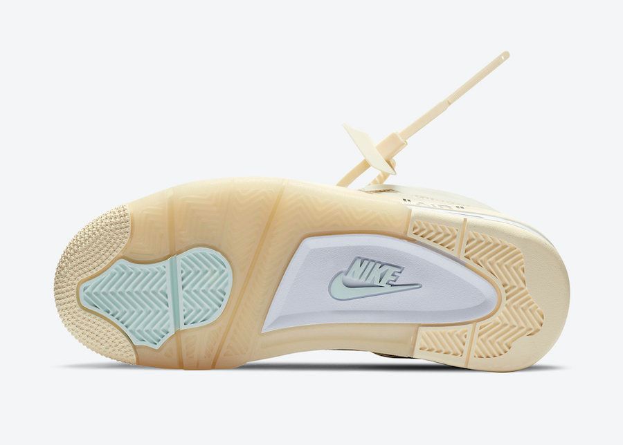【スニダンで購入可】7/25発売 OFF-WHITE × NIKE WMNS AIR JORDAN 4 SP WMNS "SAIL" 抽選/定価/販売店舗まとめ 8枚目