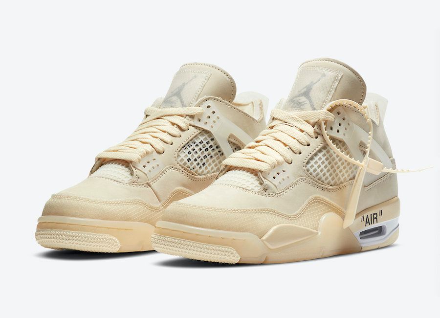 【7/25発売】 OFF-WHITE × NIKE AIR JORDAN 4 SP WMNS "SAIL" 抽選/定価/販売店舗まとめ