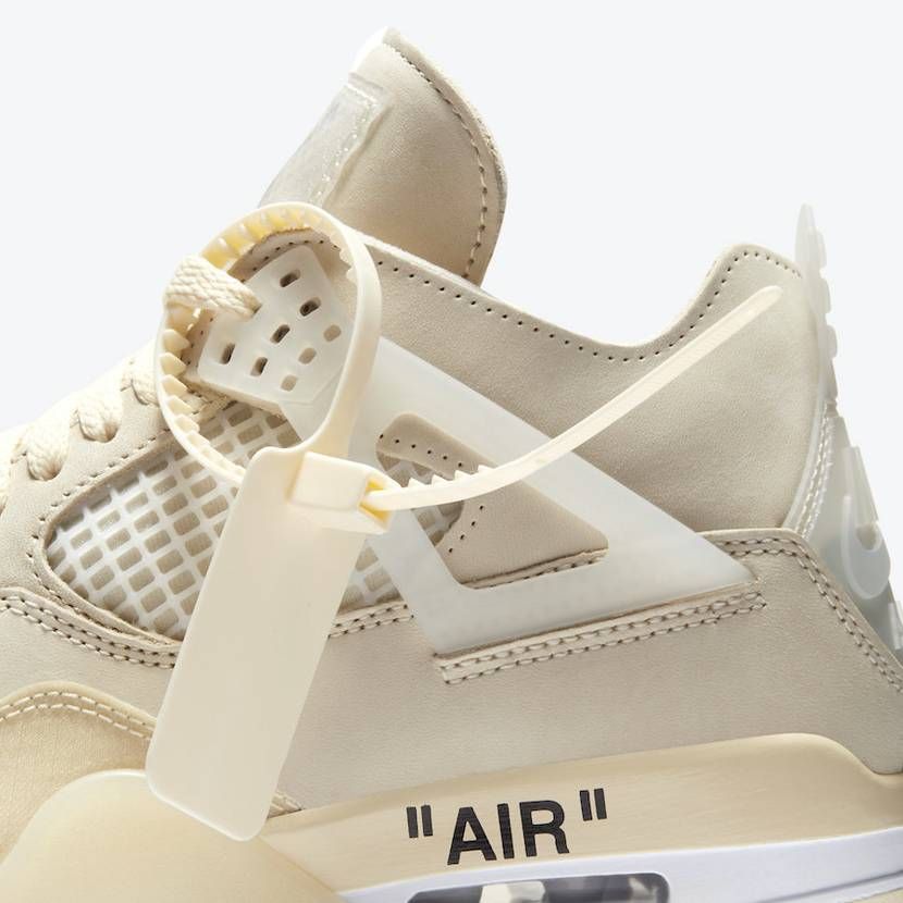 【スニダンで購入可】7/25発売 OFF-WHITE × NIKE WMNS AIR JORDAN 4 SP WMNS "SAIL" 抽選/定価/販売店舗まとめ 11枚目