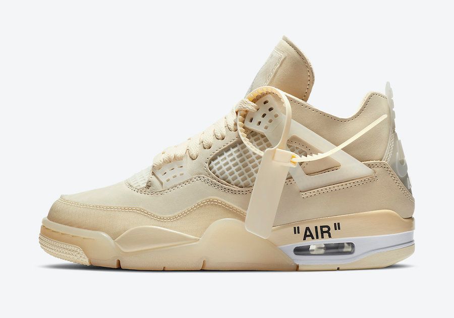 【スニダンで購入可】7/25発売 OFF-WHITE × NIKE WMNS AIR JORDAN 4 SP WMNS "SAIL" 抽選/定価/販売店舗まとめ 4枚目