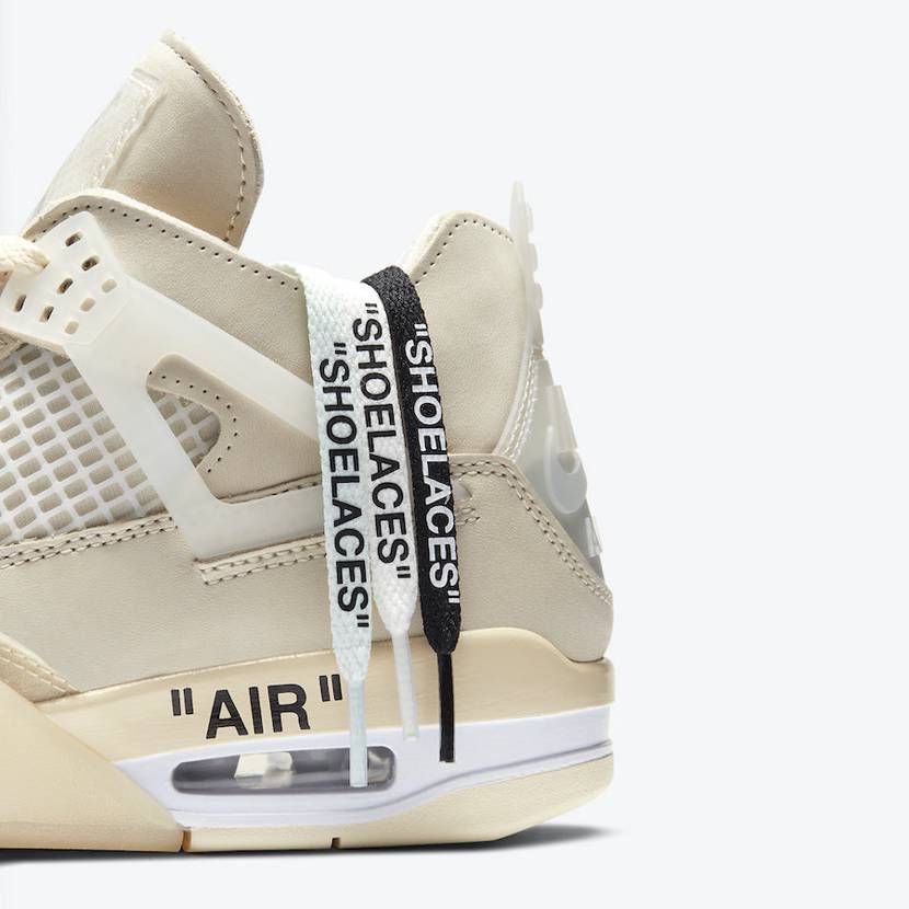 【スニダンで購入可】7/25発売 OFF-WHITE × NIKE WMNS AIR JORDAN 4 SP WMNS "SAIL" 抽選/定価/販売店舗まとめ 12枚目