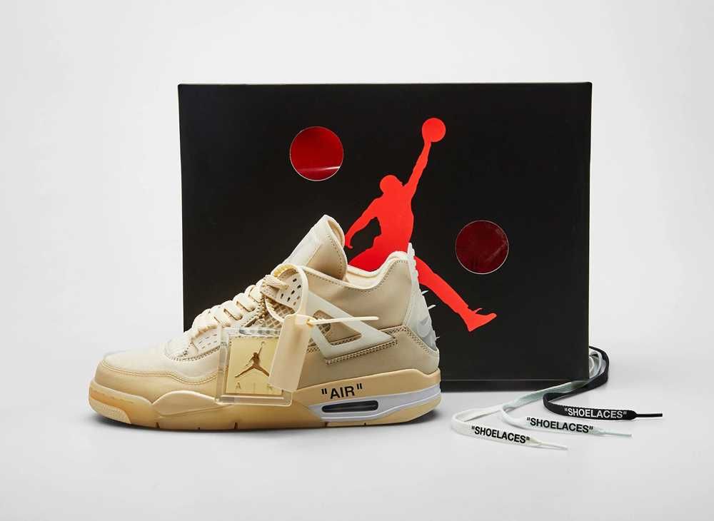 【スニダンで購入可】7/25発売 OFF-WHITE × NIKE WMNS AIR JORDAN 4 SP WMNS "SAIL" 抽選/定価/販売店舗まとめ 2枚目