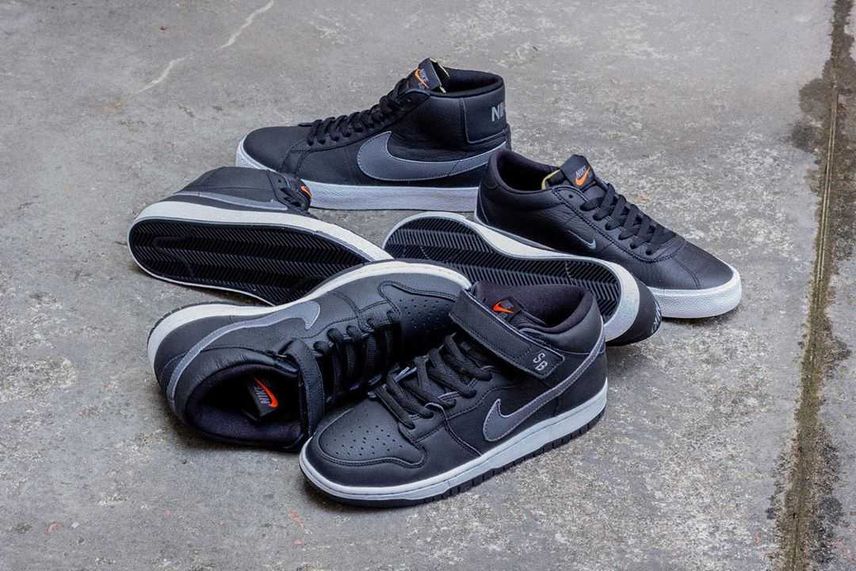 【スニダンで購入可】NIKE SB DUNK MID & BLAZER MID & BRUIN "BLACK/DARK GREY" 抽選/定価/販売店舗まとめ