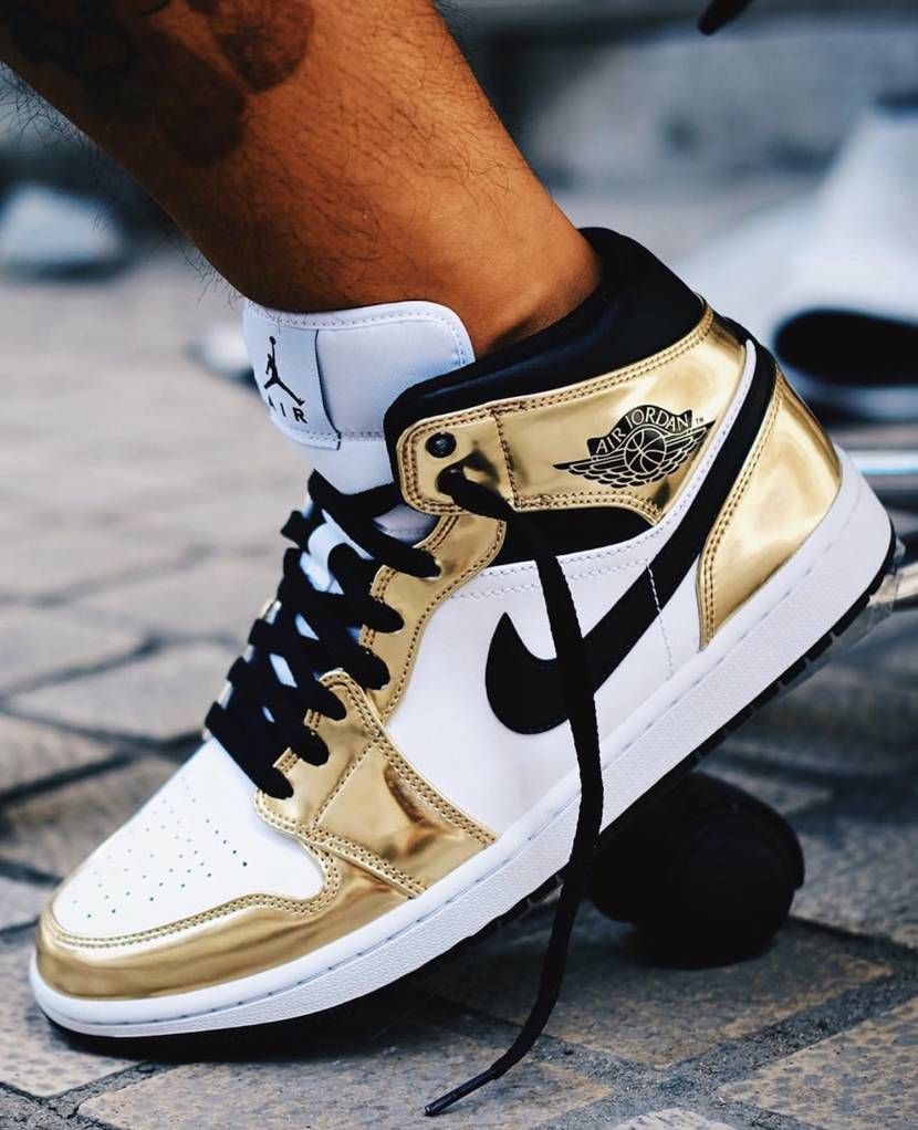 【11/13発売】NIKE AIR JORDAN 1 MID SE "METALLIC GOLD" 抽選/定価/販売店舗まとめ 8枚目