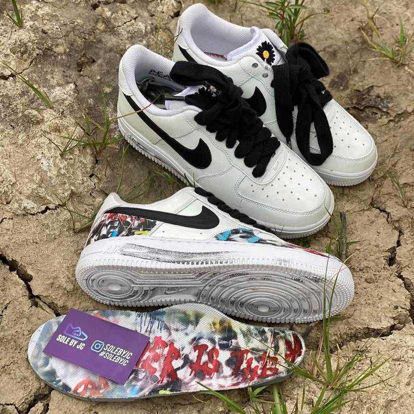 【スニダンで購入可】PEACEMINUSONE × NIKE AIR FORCE 1 "PARA NOISE WHITE/BLACK" 抽選/定価/販売店舗まとめ 34枚目
