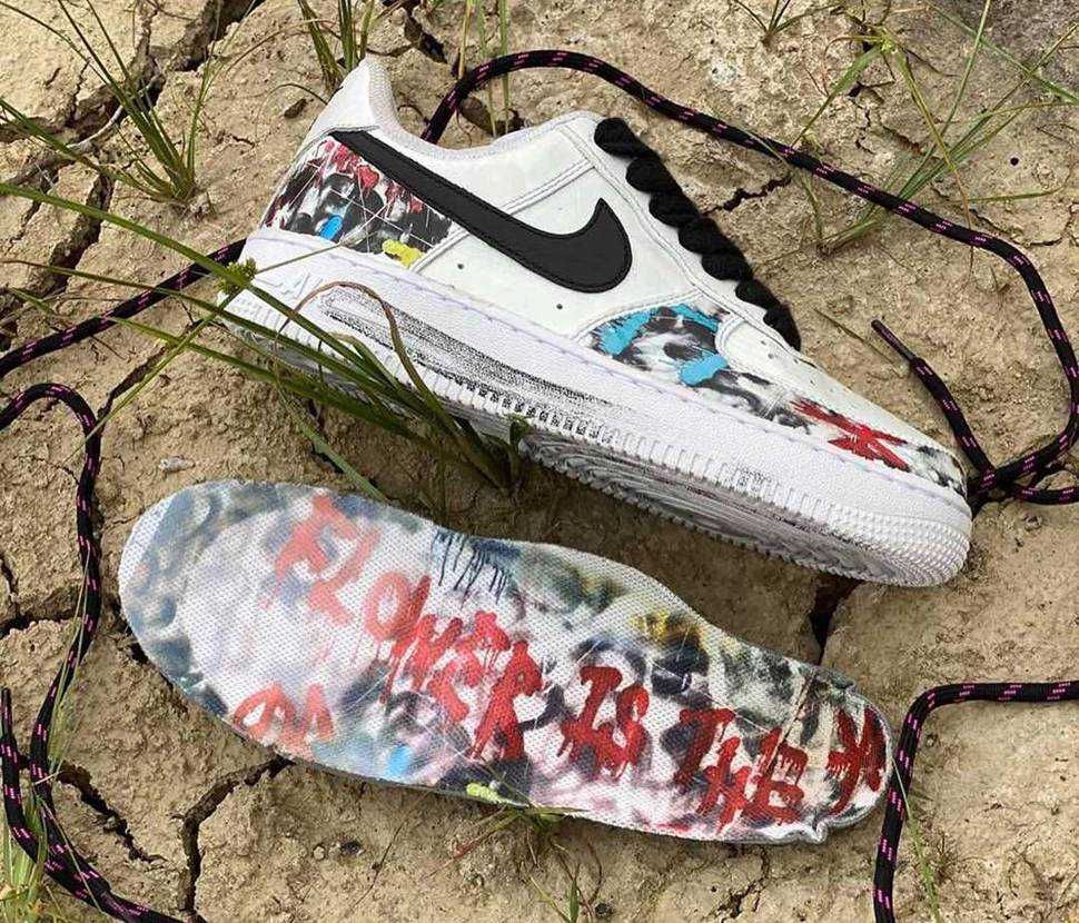 【スニダンで購入可】PEACEMINUSONE × NIKE AIR FORCE 1 "PARA NOISE WHITE/BLACK" 抽選/定価/販売店舗まとめ 37枚目