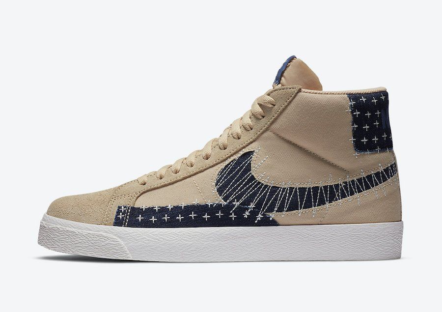 【スニダンで購入可】8/1発売 NIKE SB ZOOM BLAZER MID PREMIUM "SASHIKO" 2COLORS 抽選/定価/販売店舗まとめ 3枚目