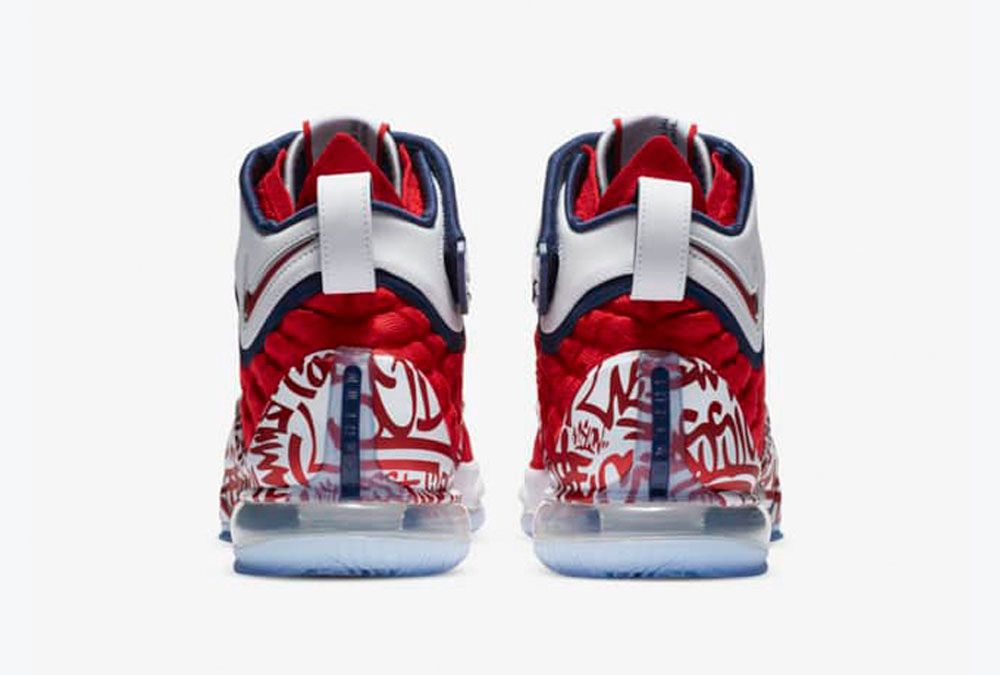 【販売リンクあり】8/1発売 NIKE LEBRON 17 "GRAFFITI FIRE RED" 抽選/定価/販売店舗まとめ 4枚目