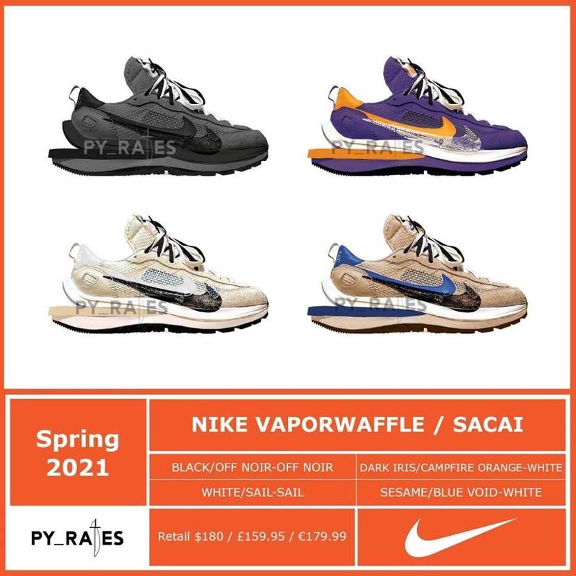 【スニダンで購入可】SACAI × NIKE VAPOR WAFFLE 2COLORS 抽選/定価/販売店舗まとめ 84枚目