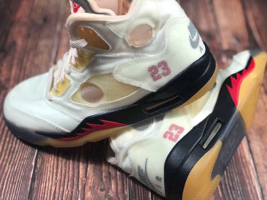 【2020年末発売】OFF-WHITE × NIKE AIR JORDAN5 "SAIL" 抽選/定価/販売店舗まとめ
