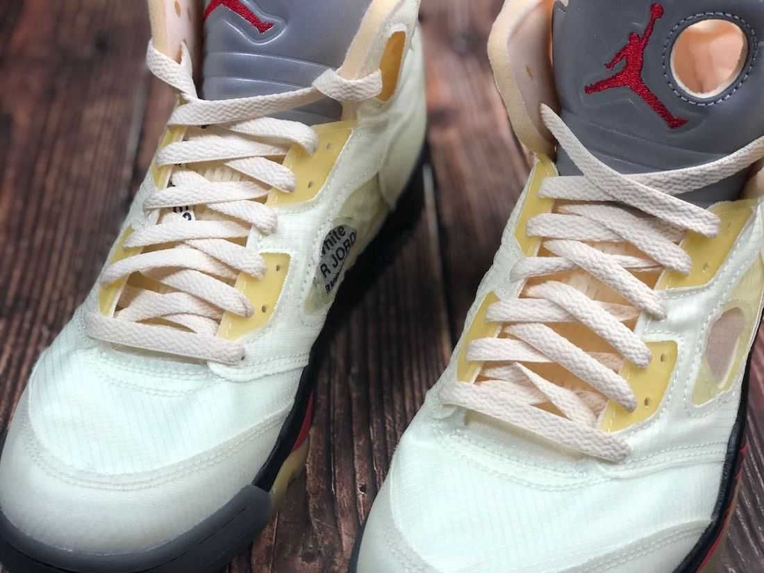【スニダンで購入可】OFF-WHITE × NIKE AIR JORDAN 5 "SAIL" 抽選/定価/販売店舗まとめ 43枚目